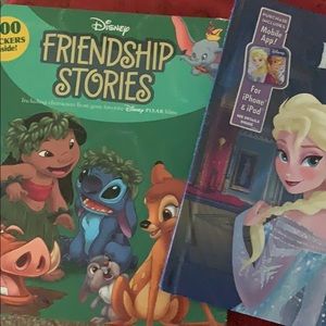 2 Disney princess and characters books